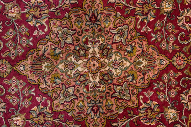 Silk Rug - Kashmir Silk - 218 x 157 cm - red