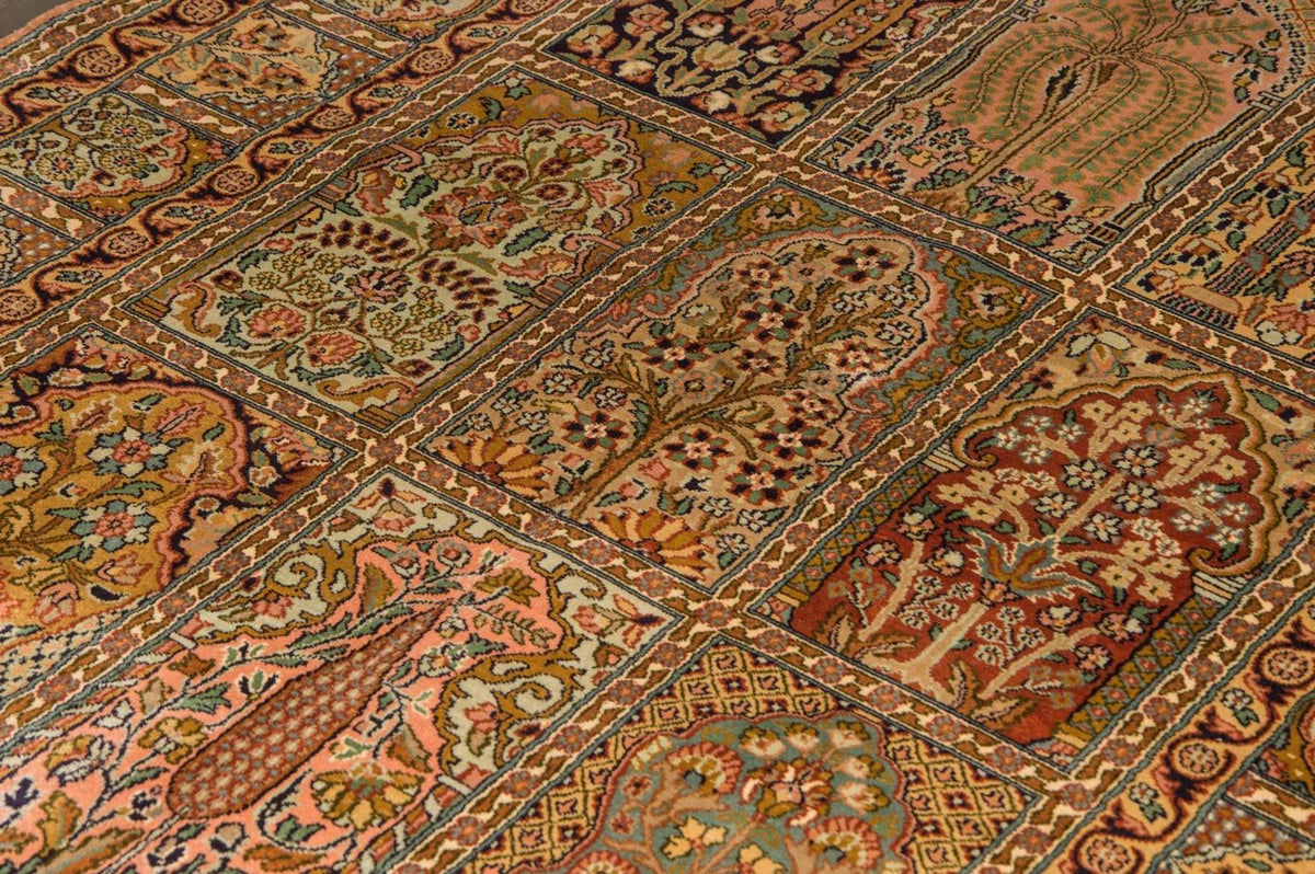 Silk Rug - Kashmir Silk - 184 x 124 cm - multicolored