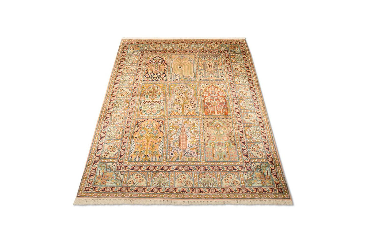 Silk Rug - Kashmir Silk - 184 x 124 cm - multicolored