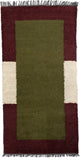 Nepal Teppich 140 x 70 cm - grün