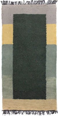 Nepal Rug - 140 x 70 cm - green