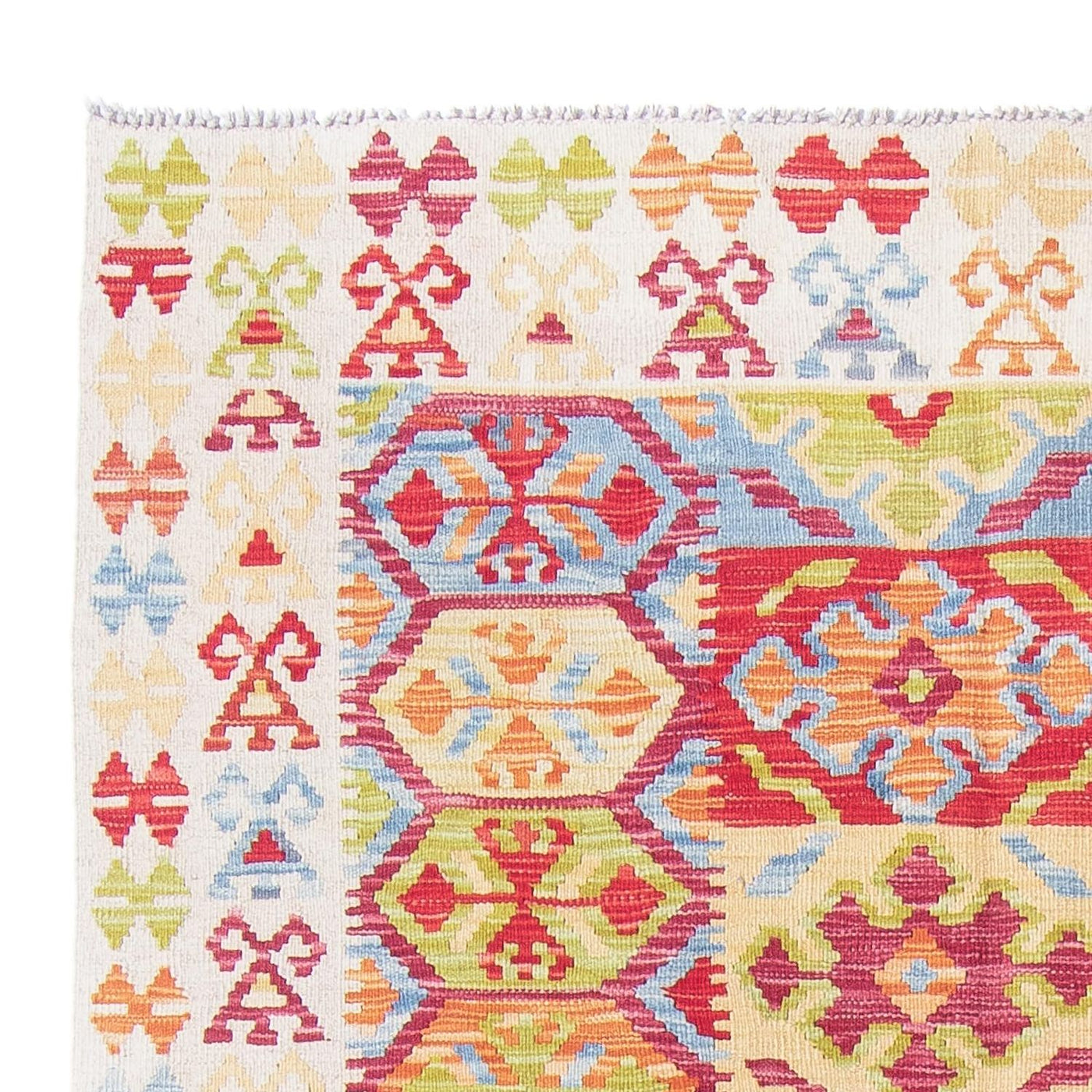 Kelim Rug - Splash - 199 x 156 cm - multicolored