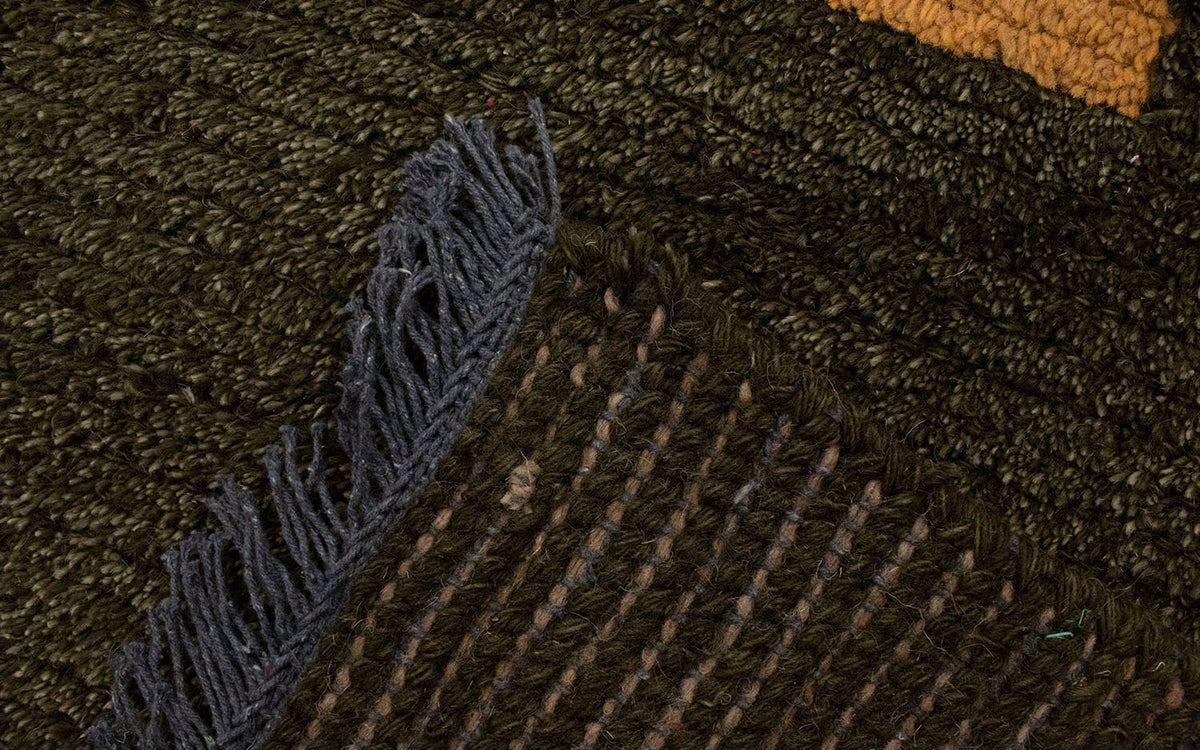 Nepal Rug - 140 x 70 cm - dark green