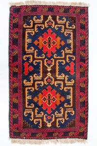 Belutsch Rug - 142 x 85 cm - multicolored