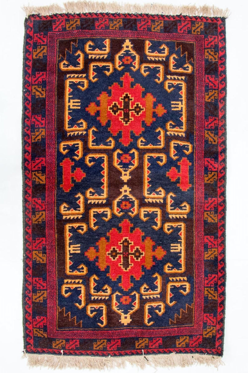 Belutsch Rug - 142 x 85 cm - multicolored