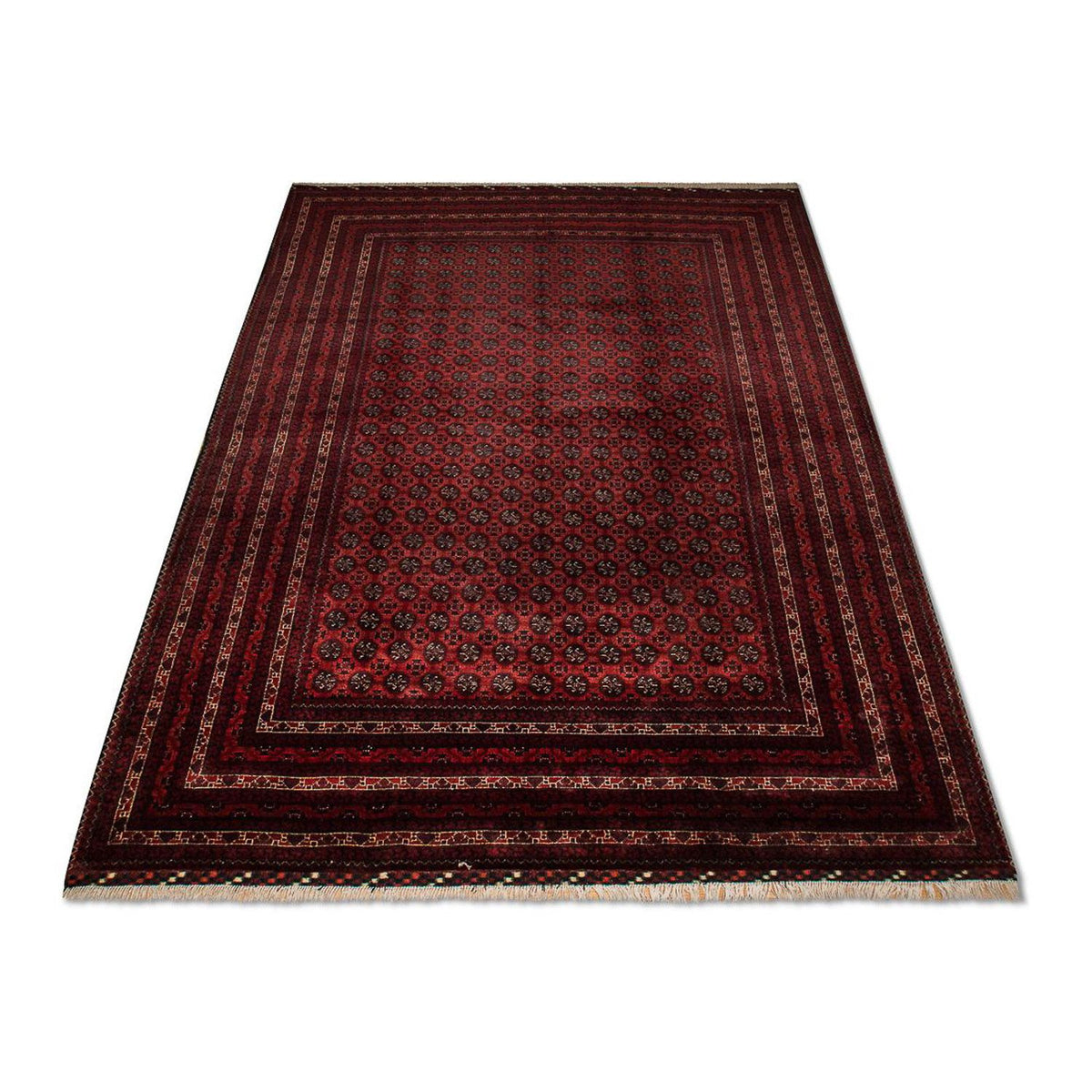 Afghan Rug - Bukhara - 299 x 195 cm - red