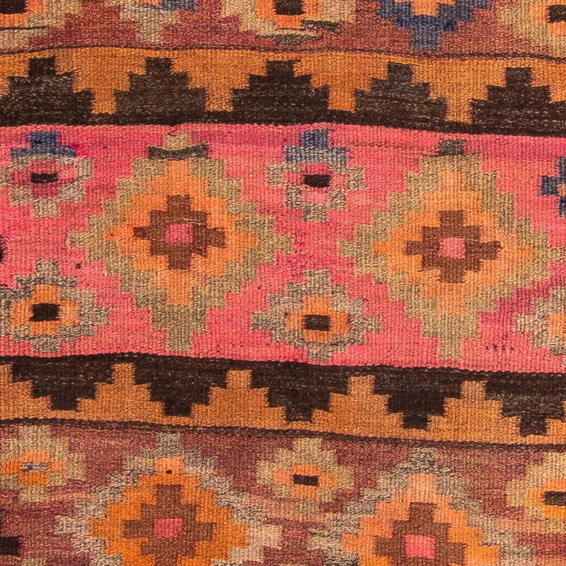 Runner Kelim Rug - Old - 260 x 120 cm - multicolored