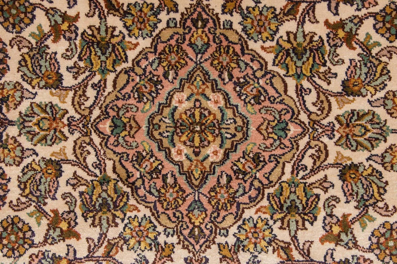 Runner Silk Rug - Kashmir Silk - 300 x 79 cm - beige