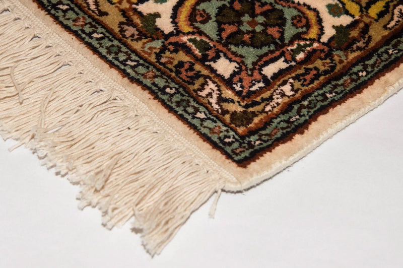 Runner Silk Rug - Kashmir Silk - 300 x 79 cm - beige