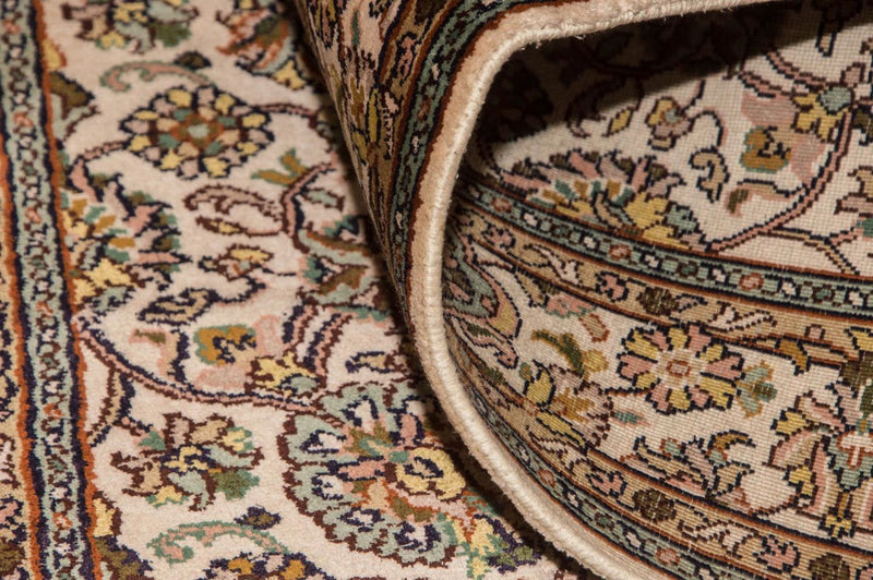 Runner Silk Rug - Kashmir Silk - 300 x 79 cm - beige