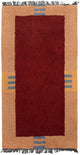 Nepal Teppich 140 x 70 cm - rot