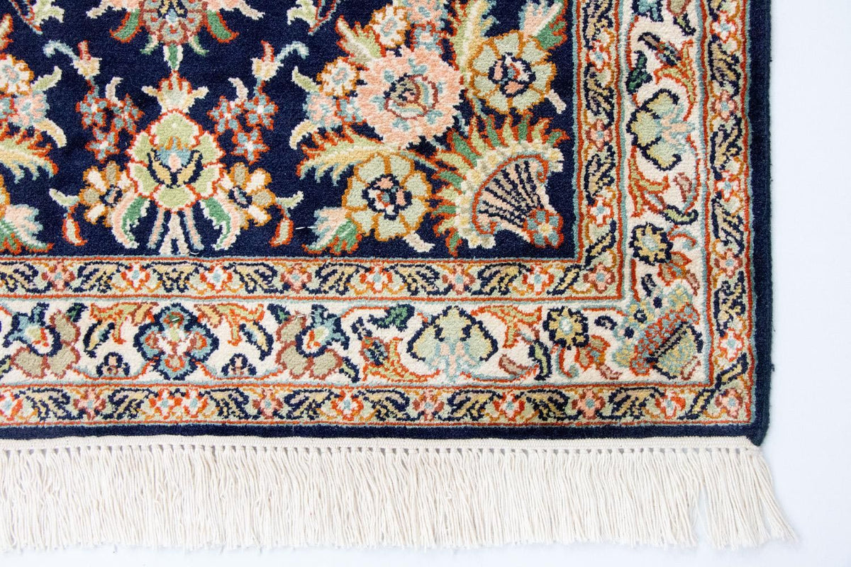 Silk Rug - Kashmir Silk - 98 x 63 cm - blue