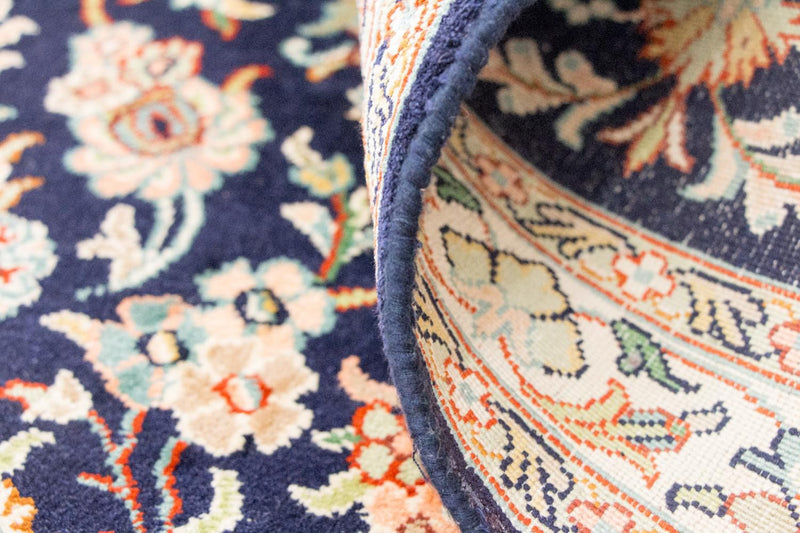 Silk Rug - Kashmir Silk - 98 x 63 cm - blue