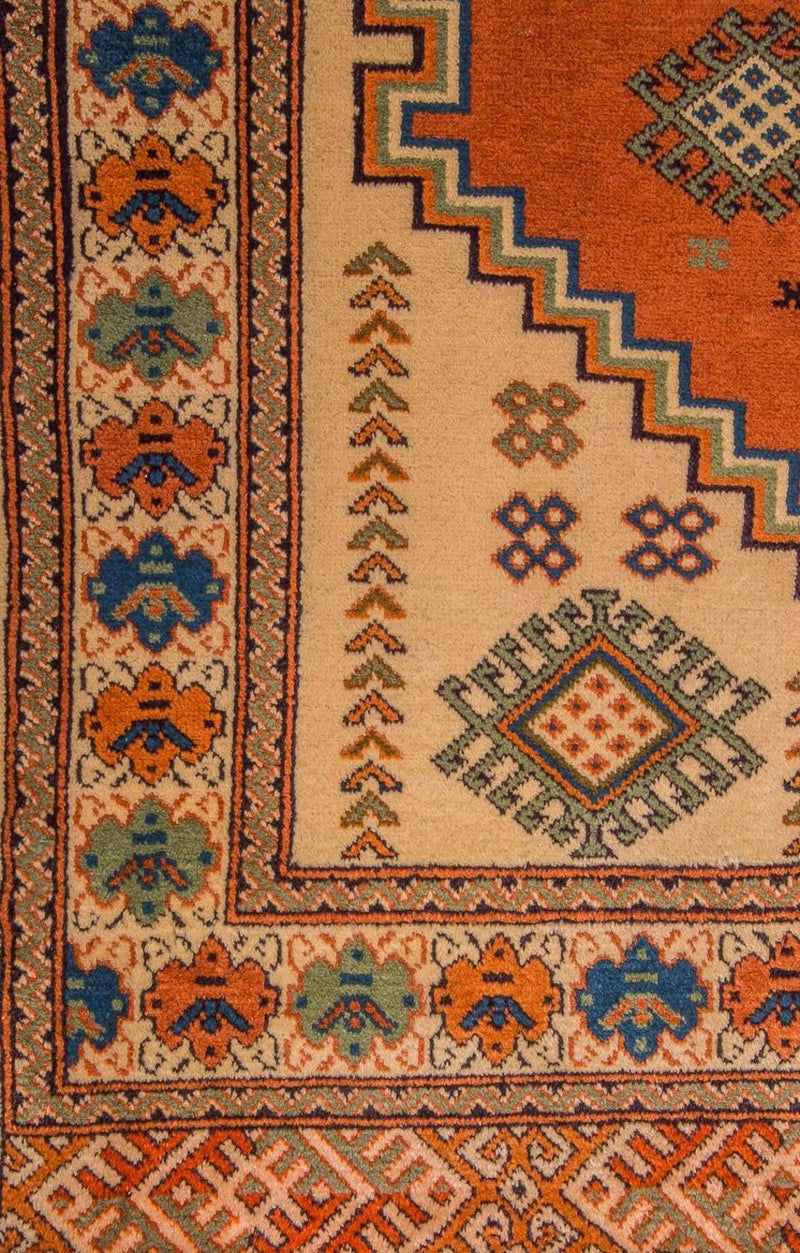 Turkaman Rug - 184 x 127 cm - orange