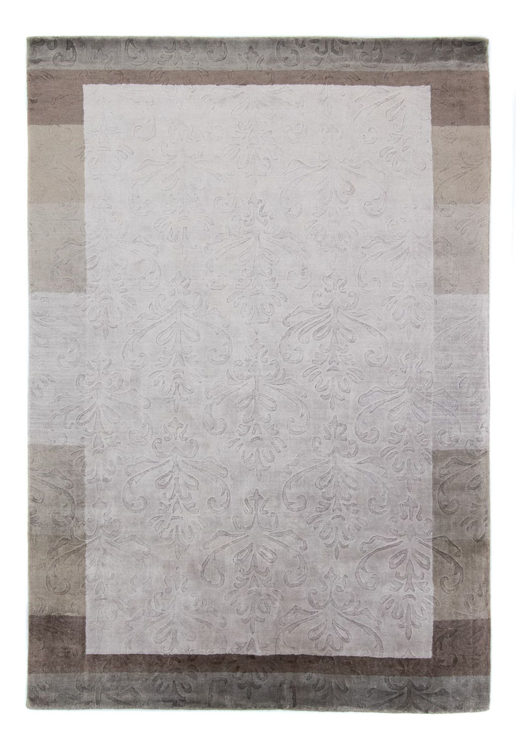 Wool Rug - 241 x 166 cm - silver