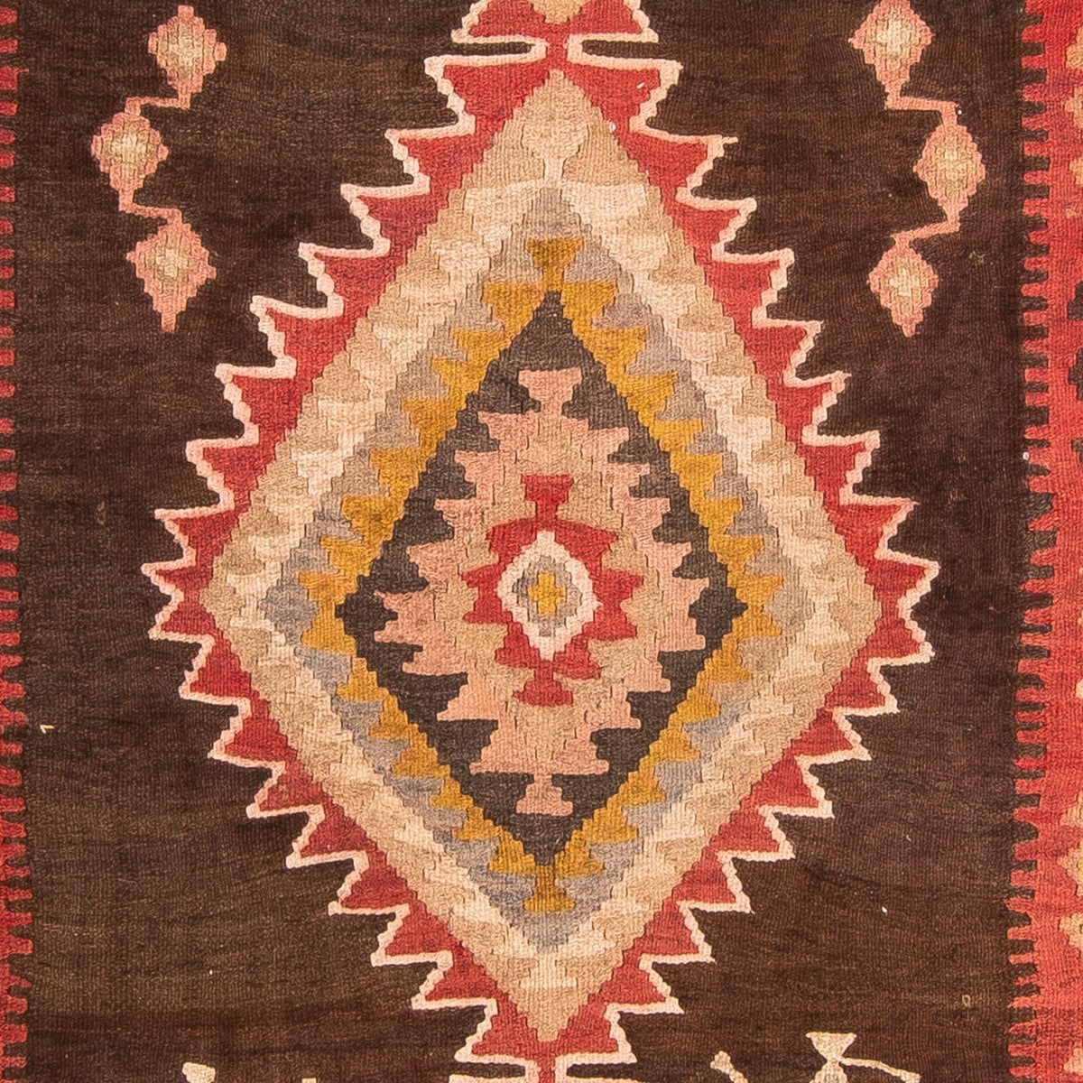 Runner Kelim Rug - Old - 310 x 140 cm - multicolored