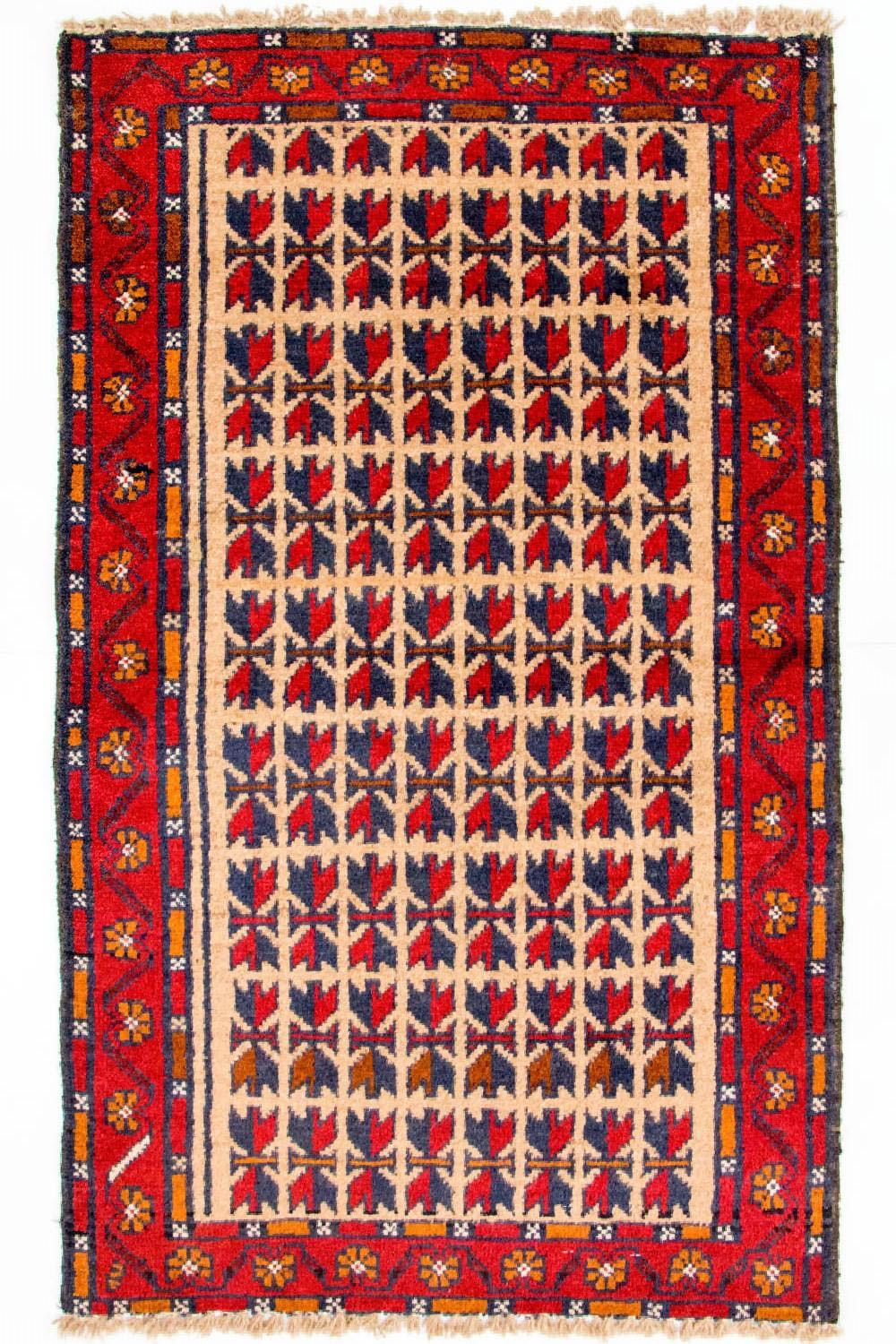 Belutsch Rug - 130 x 77 cm - red