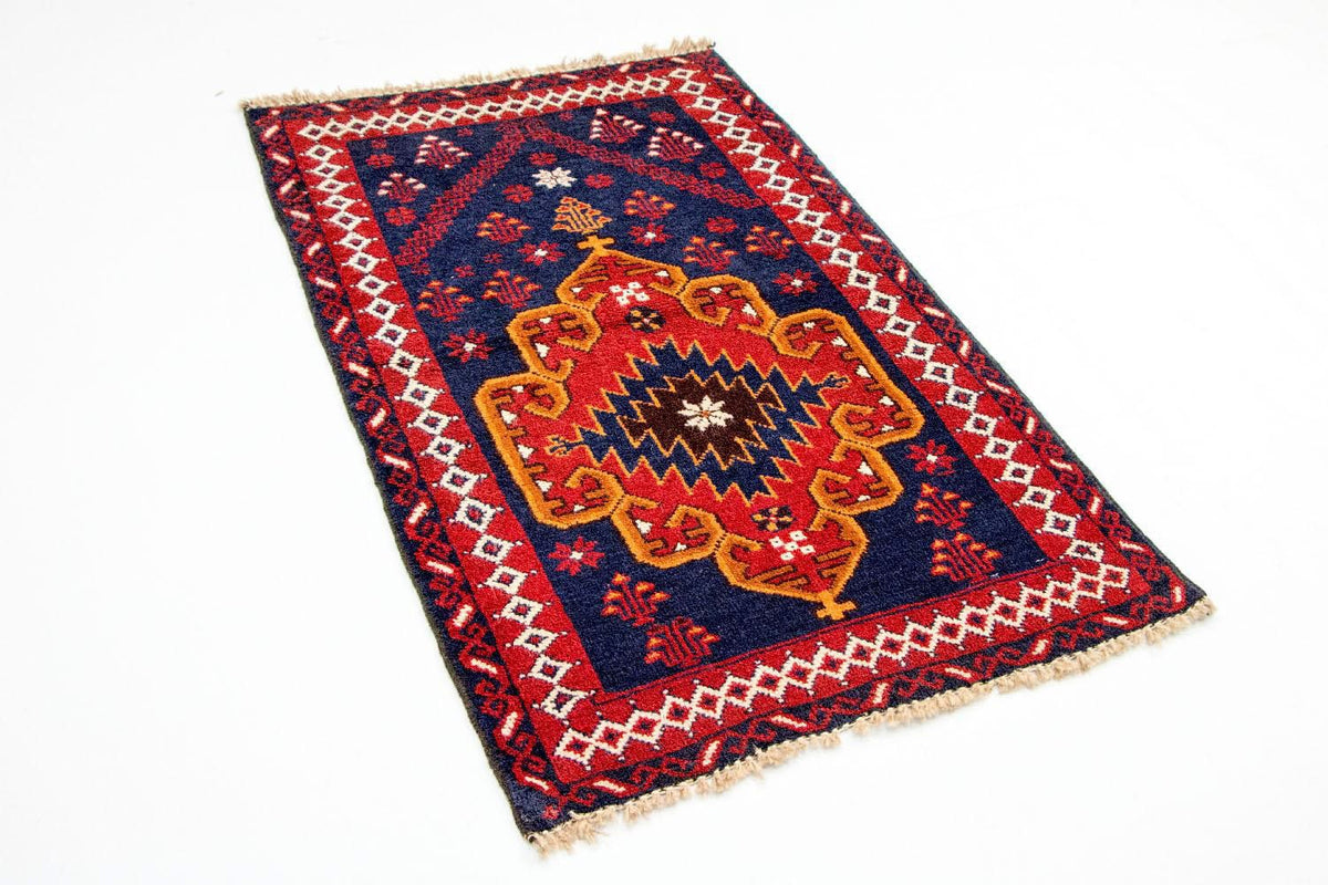 Belutsch Rug - 130 x 82 cm - blue