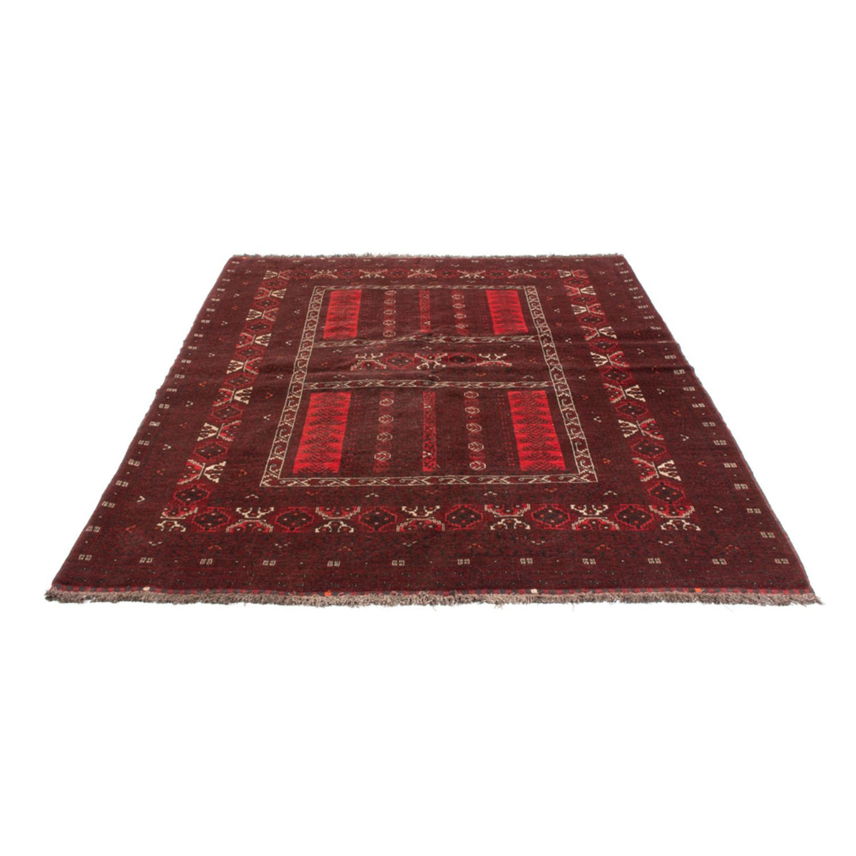 Turkaman Rug - 224 x 158 cm - red