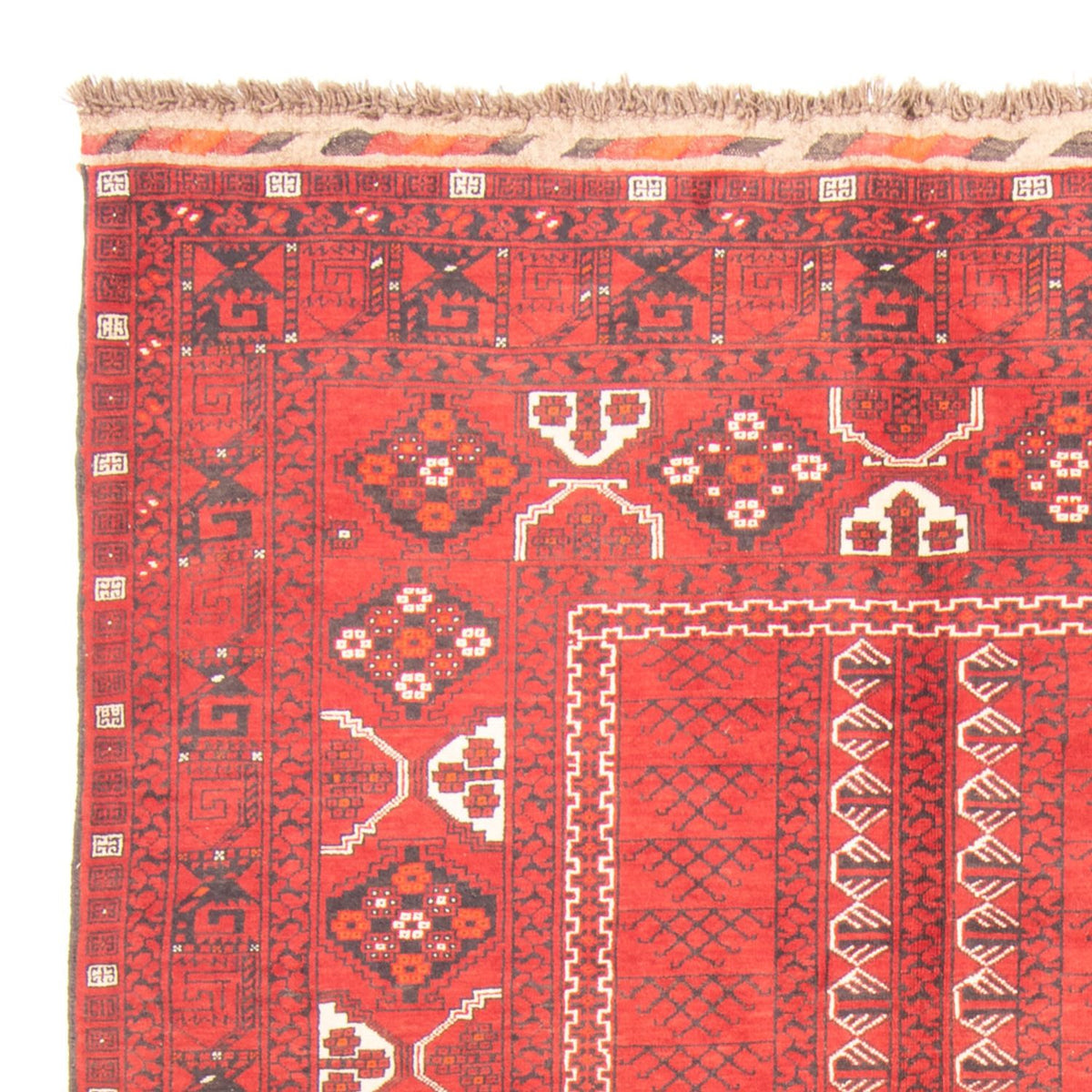 Turkaman Rug - 237 x 158 cm - red