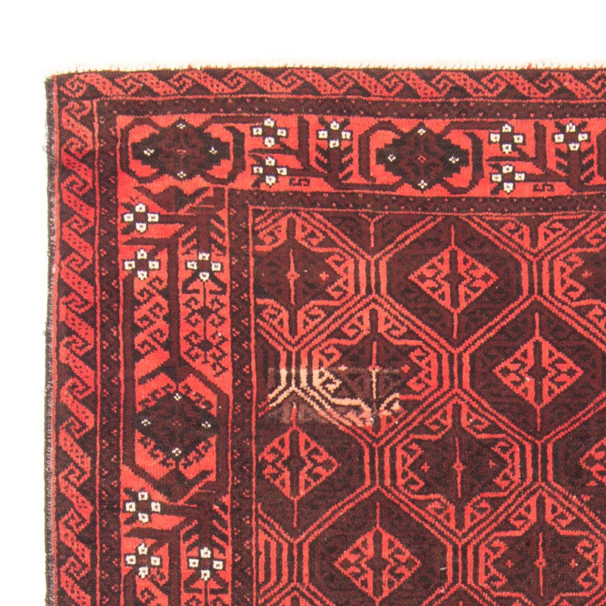 Runner Belutsch Rug - 196 x 102 cm - red