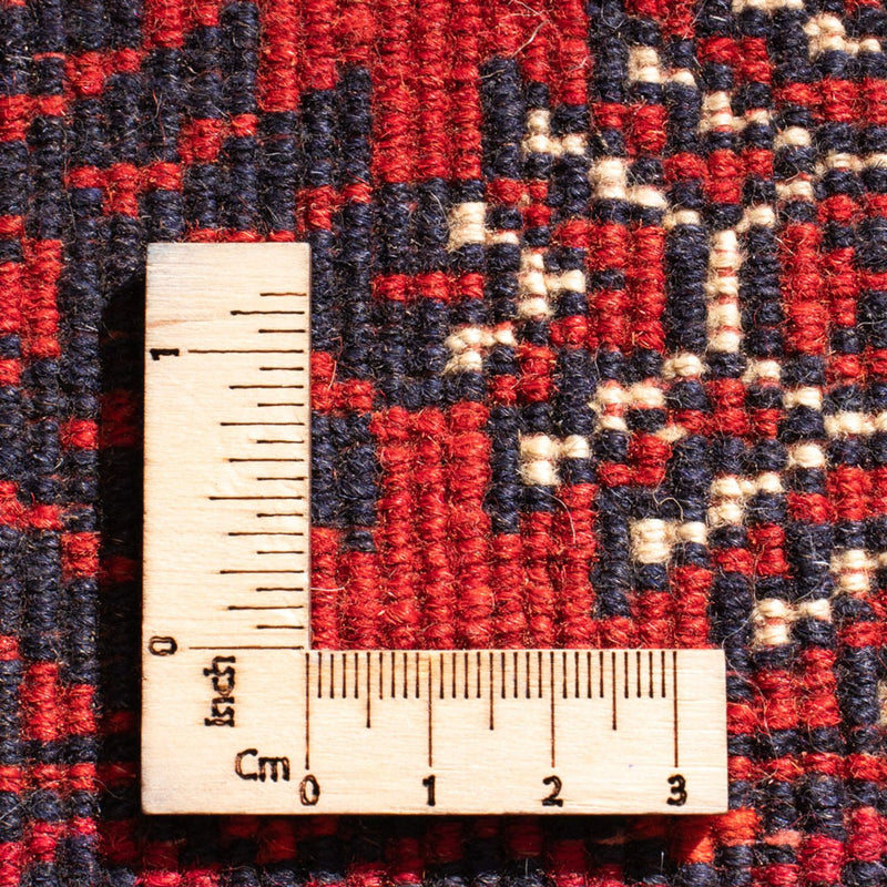 Runner Turkaman Rug - 194 x 74 cm - red