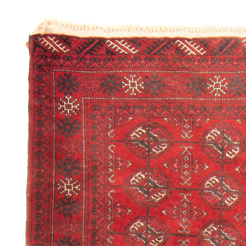 Runner Turkaman Rug - 201 x 86 cm - red