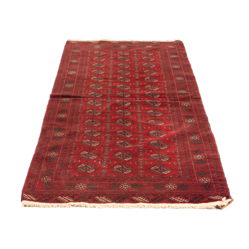Runner Turkaman Rug - 201 x 86 cm - red