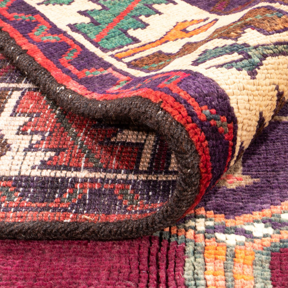 Perser Rug - Nomadic - 245 x 156 cm - purple