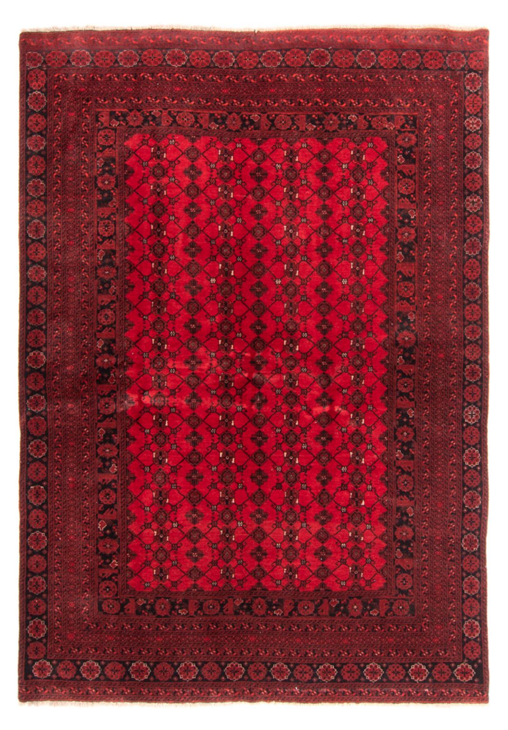 Turkaman Rug - 257 x 178 cm - red