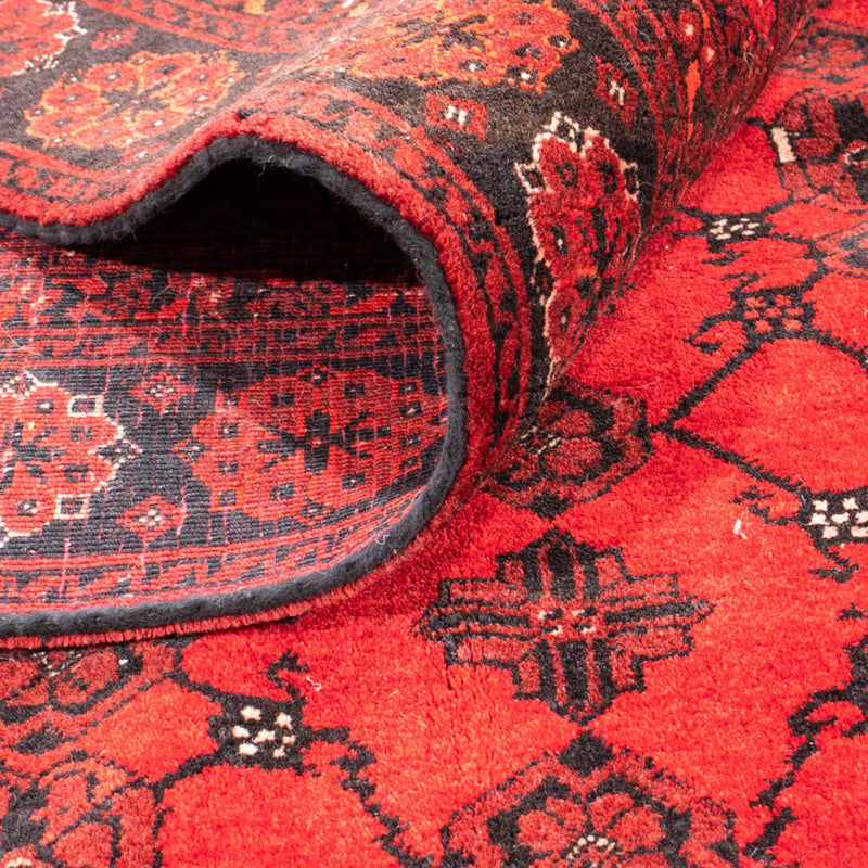 Turkaman Rug - 257 x 178 cm - red