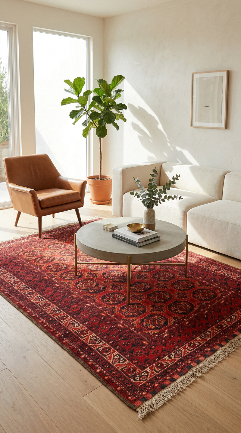 Turkaman Rug 246x157cm - Persian Rugs