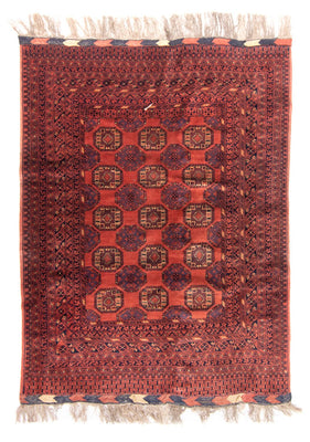 Turkaman Rug - 200 x 148 cm - red