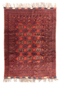 Turkaman Rug - 200 x 148 cm - red