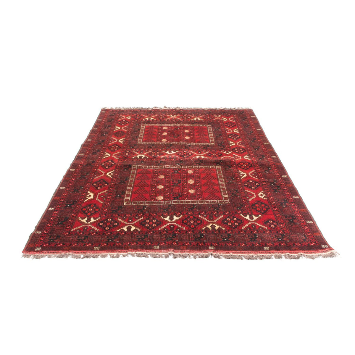 Turkaman Rug - 244 x 158 cm - red