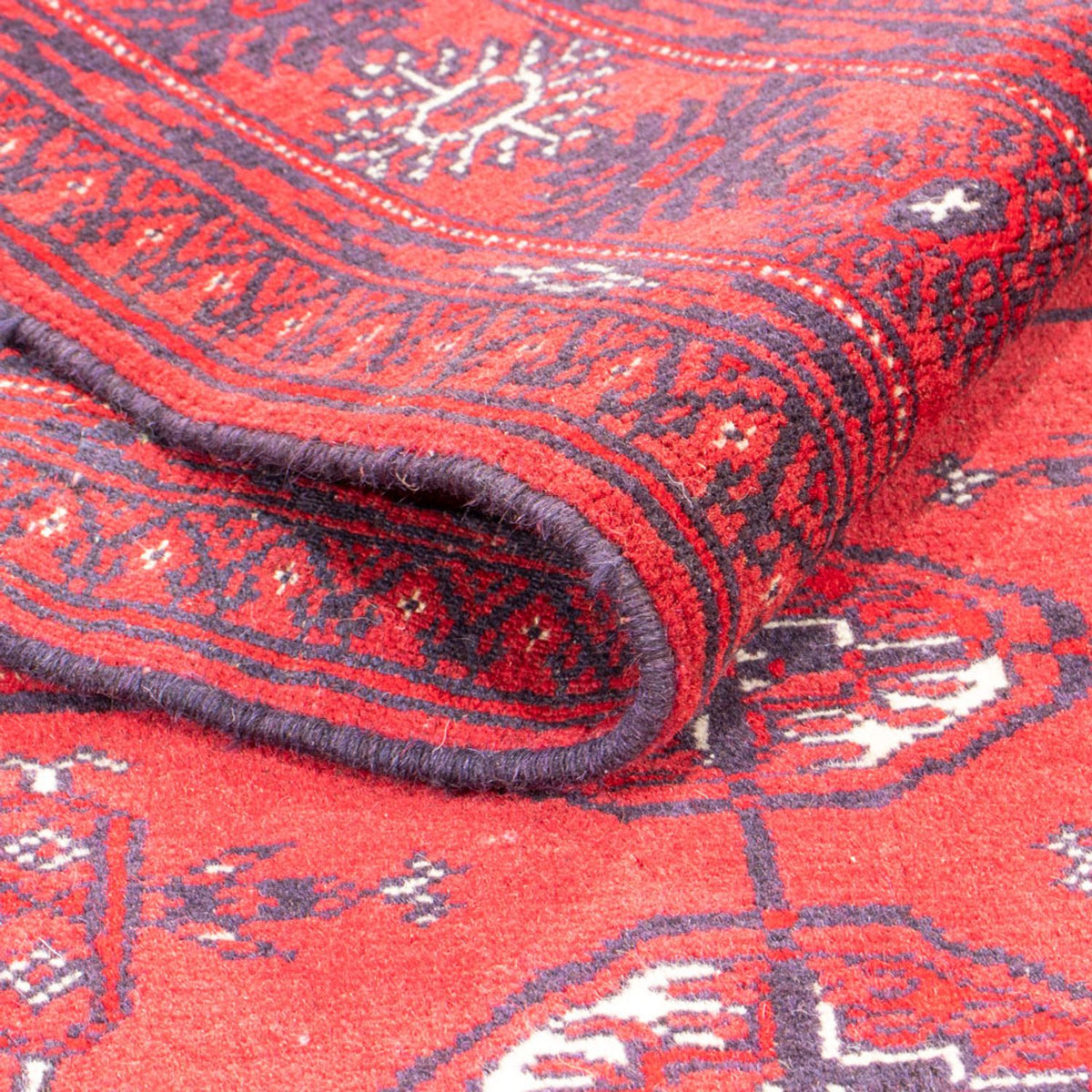 Runner Turkaman Rug - 191 x 88 cm - red