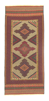 Runner Kelim Rug - Oriental - 191 x 88 cm - brown