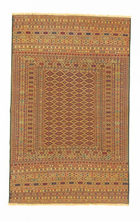 Kelim Rug - Oriental - 208 x 133 cm - brown