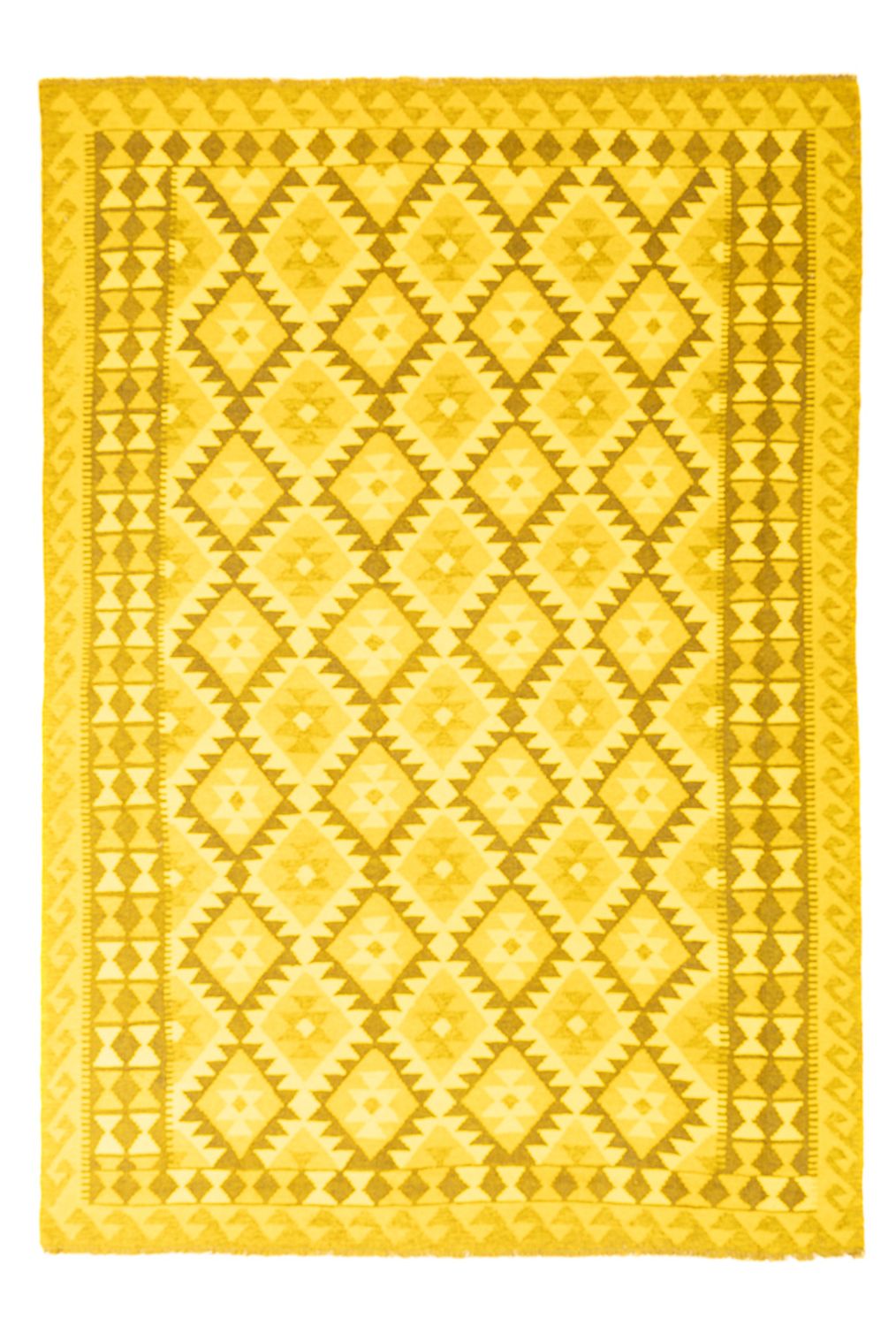 Kelim Rug - Trendy - Vintage/Overdyed - 237 x 169 cm - yellow