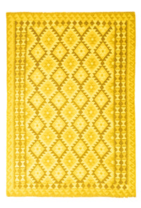 Kelim Rug - Trendy - Vintage/Overdyed - 237 x 169 cm - yellow