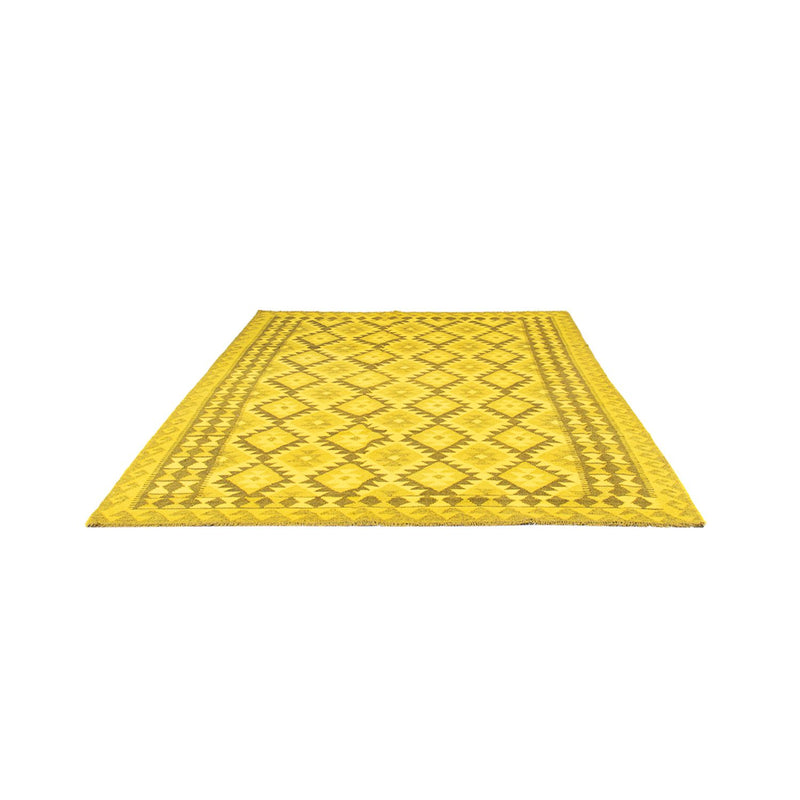 Kelim Rug - Trendy - Vintage/Overdyed - 237 x 169 cm - yellow