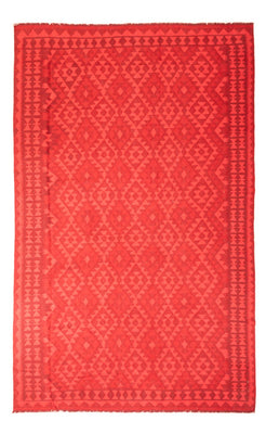 Kelim Rug - Trendy - Vintage/Overdyed - 291 x 193 cm - red