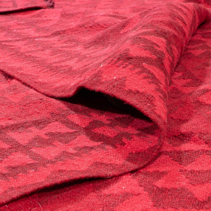 Kelim Rug - Trendy - Vintage/Overdyed - 291 x 193 cm - red