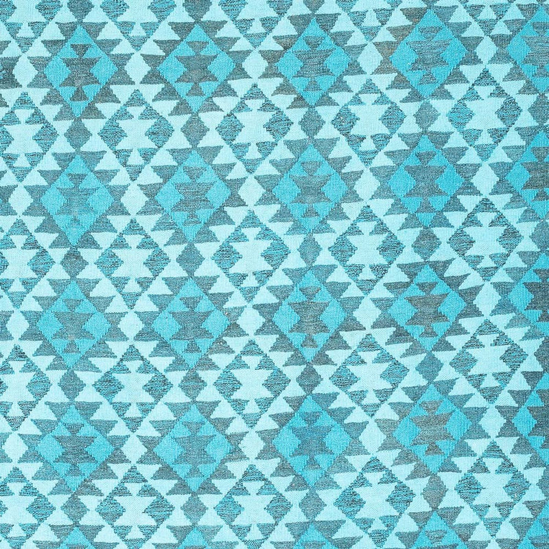 Kelim Rug - Trendy - Vintage/Overdyed - 277 x 195 cm - turquoise