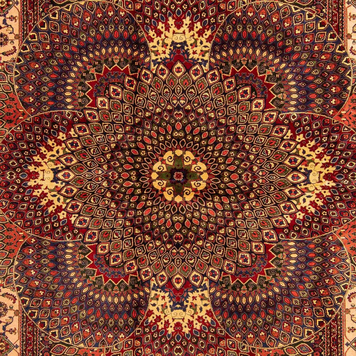 Afghan Rug - 279 x 198 cm - multicolored