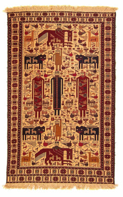 Kelim Rug - Oriental - 194 x 124 cm - light brown