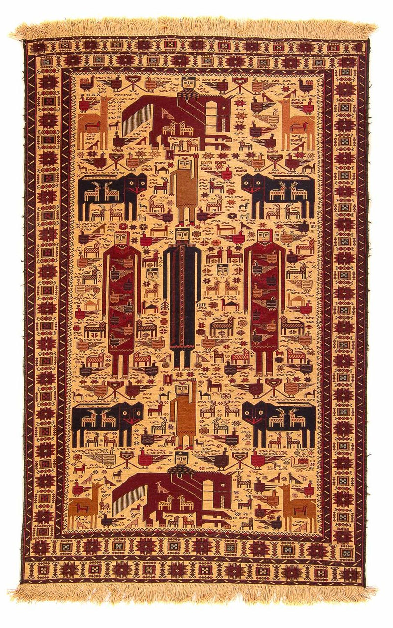 Kelim Rug - Oriental - 194 x 124 cm - light brown