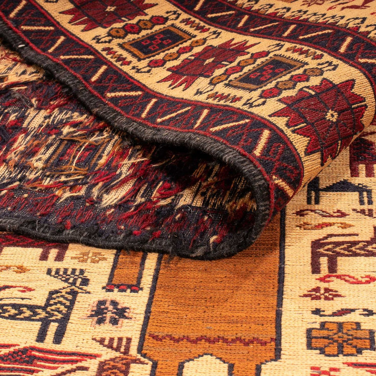 Kelim Rug - Oriental - 194 x 124 cm - light brown