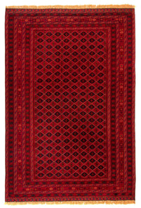Afghan Rug - Bukhara - 283 x 208 cm - dark red