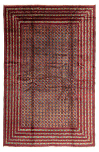 Afghan Rug - Bukhara - 288 x 198 cm - multicolored